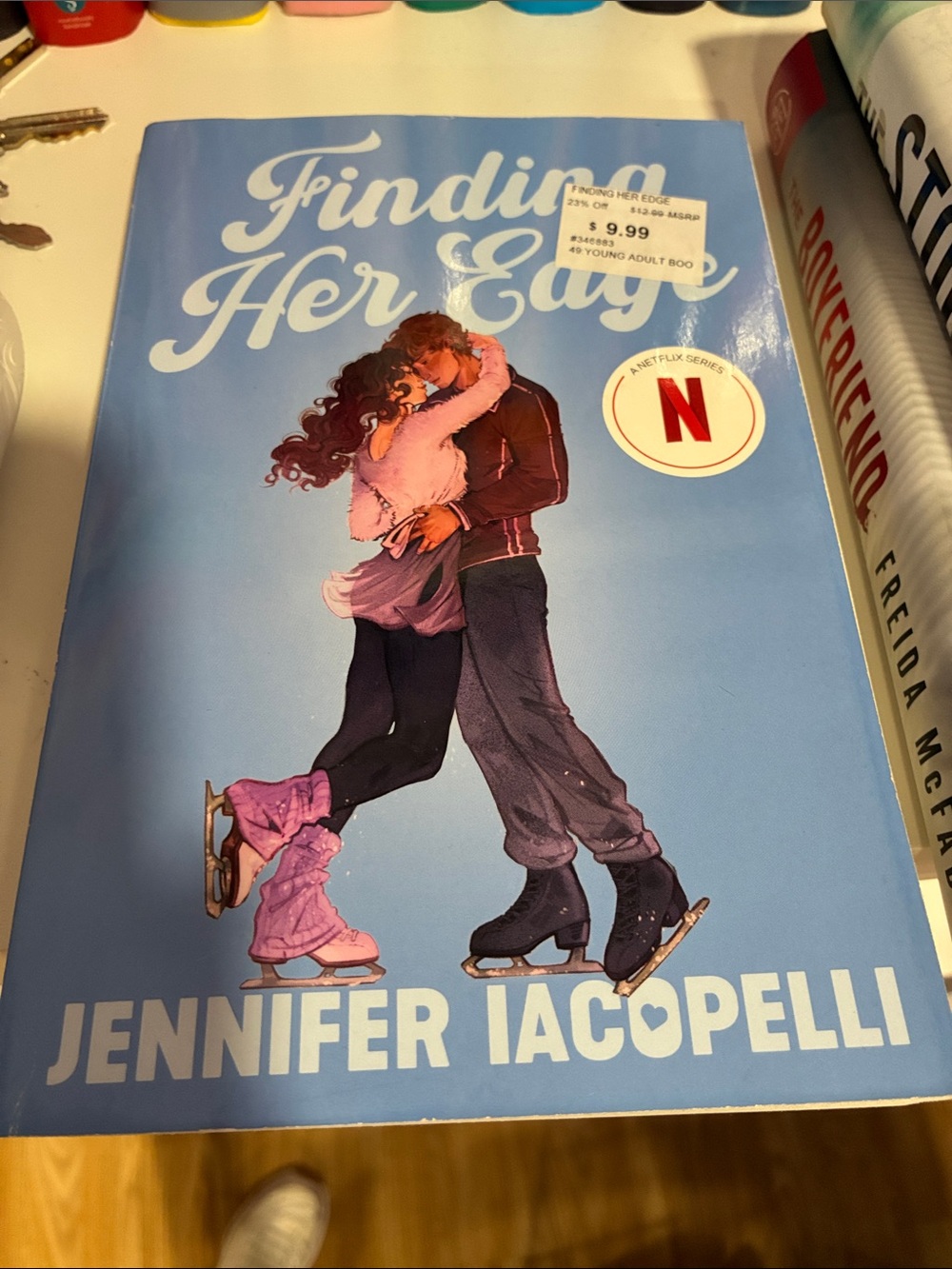 Finding Her Edge by Jennifer Iacopelli - Blue Cover Romance Graphic Novel